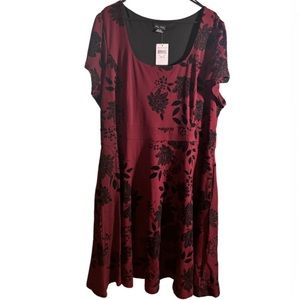 NWT City Chic Floral Empire Waist Dress